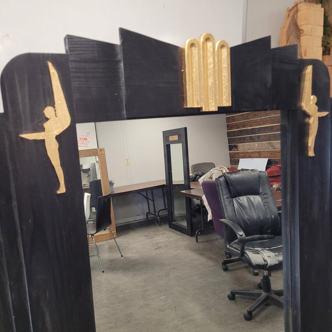 Black and Gold Mirror